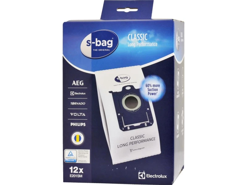 Electrolux E201SM S-bag Classic Long Performance 12-pack